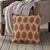 Kensington Garden 20"x20" Oversize Pinecone Burlap Square Throw Pillow Front Panel Interior Cotton Lined - 2 of 3