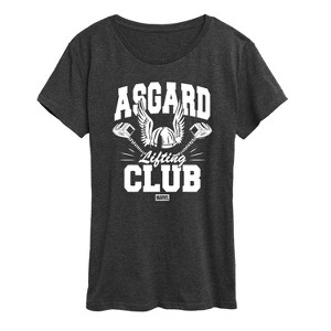 Women's - Marvel - Thor Asgard Lift Club Short Sleeve Graphic T-Shirt - 1 of 4