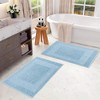 Modern Absorbent Bath Mat (Set of 2), 22" x 35" by Blue Nile Mills - 2 of 4