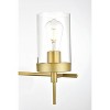 Elegant Lighting Benny 4 light Brass and Clear Bath Sconce - 4 of 4