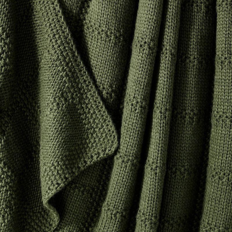 Grid Knit Throw Blanket - Threshold™ designed with Studio McGee, 4 of 11