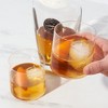 Viski Element Tumblers, Modern Minimalist Old Fashioned Cocktail Glasses, Ultra Fine Lead-Free Crystal 13.5 Oz Set of 2, Clear - 3 of 4