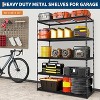Mental Garage Shelving, 48" L x 18" W x 72" H, 5 Tier Adjustable Storage Shelves, 2500lbs Load Capacity  for Garage, Basement, Warehouse - 2 of 4