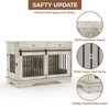 47" Dog Furniture Crate, Large Furniture Style Dog Crate  for Large/Medium/Small Dogs - 2 of 4