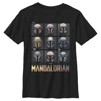 Boy's Star Wars The Mandalorian Helmet Box Up T-Shirt