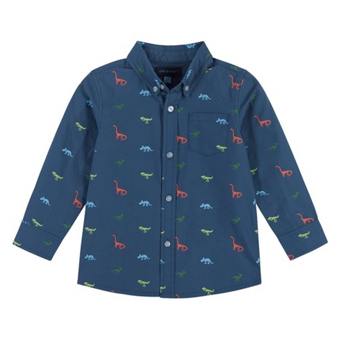 dinosaur button down shirt toddler