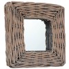 vidaXL Mirrors 3 pcs 5.9"x5.9" Wicker - 3 of 4