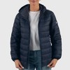 Alpine Swiss Eva Womens Hooded Puffer Jacket Down Alternate Coat Warm Water-Resistant Packable Winter Outerwear Zip Pockets - 2 of 4