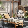 5' x 7' Braided Diamond Outdoor Rug Black/Ivory - Threshold™ - 2 of 4
