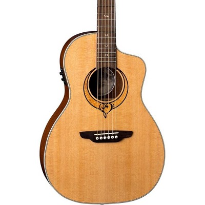 Luna Guitars Heartsong Parlor with USB Acoustic-Electric Guitar Natural