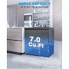 ZAFRO 7.0 Cu.Ft Chest Freezer with Removable Basket and Bottom Defrost Water Drain Freestanding Top Open Door, Deep Freezer,  Black - 2 of 4