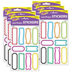 Trend Labels superShapes Stickers-Large, 80 Per Pack, 6 Packs - 1 of 1