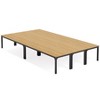 Vynxaria Large Rectangle Dining Table, Modern Kitchen Dinner Table for Family Gatherings, Dining Room Furniture - 4 of 4