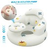 Angel Sar Developmental Baby Seat, BPA-Free Plastic Chair with Washable Pad, Ergonomic Support for Infants 3-24 Months, White - 2 of 4
