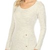 Women's Crew Neck Fit and Flare Sweater Midi Dress - 4 of 4
