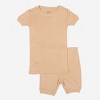 Leveret Matching Family Pajamas – Solid Beige – 100% Cotton – Customizable for Personalization - 2 of 4