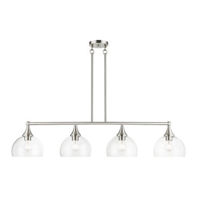 Livex Lighting Glendon 4 - Light Chandelier in  Brushed Nickel