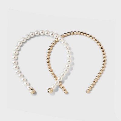 Beaded Headband Set 2pc - A New Day™