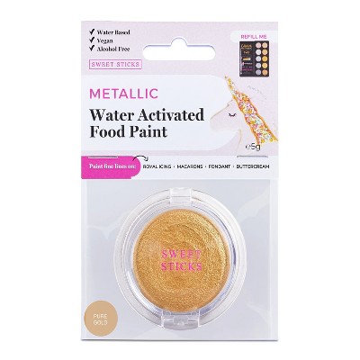 Sweet Sticks Edible Art Metallic Food Paint, 50ml, Rose Gold : Target