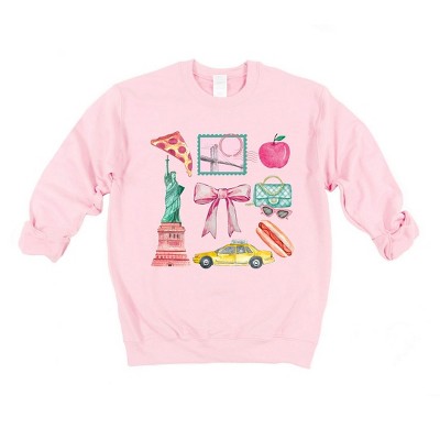 Simply Sage Market Women's Graphic Sweatshirt Coquette New York Collage
