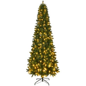 7.5ft Pre-Lit Christmas Tree w/ 1075 Branches, 350 Warm White Lights - 1 of 4