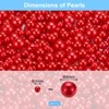 Unique Bargains No Hole ABS Round Faux Pearl for Vase Fillers DIY Home Decoration 800 Pcs - 2 of 4