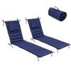 Crestlive Products Outdoor Portable Egg Rolls Chaise Lounge Cushion - 2 of 4