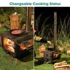 Outdoor Portable Tent Stove,Wood Burning Stove for Camping,Cast Iron Wood Stove,Tent Heaters for Camping - 4 of 4