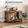 Dog Crate Furniture, Indoor Pet Kennel Cage with Double Doors,End Table, Large Medium Small Dog House, Decorative Storage Cabinet - 2 of 4