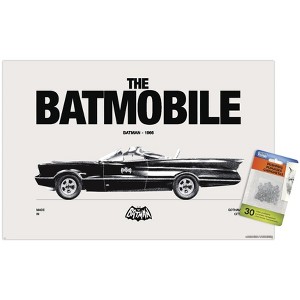Trends International DC Comics Batman: 85th Anniversary - The Batmobile 1966 Unframed Wall Poster Prints - 1 of 4