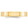 Black Bow Jewelry 4mm 14K Rose, White, or Yellow Gold Lightweight Flat Standard Fit Band - 2 of 4