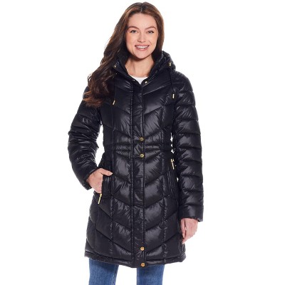Weatherproof Women's Hooded Quilted Puffer Jacket