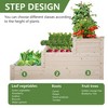 FDW Raised Garden Bed,Elevated Wood Planter Box Outdoor and Indoor Planter Box Garden Planter Box for Vegetable Flower,Natural - 2 of 4
