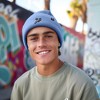 Dalix Chill Skeleton Hand Embroidered Beanie Snowflake Warm Winter Knit Hat for Men - 4 of 4