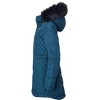 Sportoli Jackets for Women Quilted Down Alternative Longer Winter Coat with Fur Trim Hood - 2 of 4