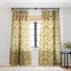Ninola Design Safari Tigers Leopards Savanna Single Panel Sheer Window Curtain - Deny Designs - 1 of 4