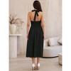 INSPIRE CHIC Women's Off Shoulder Halter Corset High Waist Swing Flowy A-Line Midi Dresses - 3 of 4