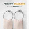 WOWOW Wall Mount Towel Ring in Stainless Steel Brushed Nickel 1 Pcs - 3 of 4