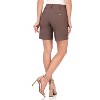 Rekucci Women's Pull-On Chic Urban Shorts with Pockets and Button Detail - 3 of 4