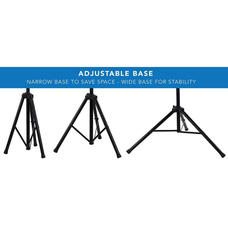 Mount-It! TV Tripod Stand - Portable TV Stands for Flat Screens - Television Tripod Stand for 32-70 Inches Screen - Single Pole TV Stand with 77 Lbs. , 4 of 9