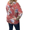 Women's Floral Accents Hoodie - honeyme - 2 of 2