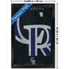 Trends International MLB Colorado Rockies - Logo 25 Framed Wall Poster Prints - 3 of 4