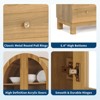Modern Wooden Pantry Cabinet with 2 Drawers,  Arched Storage Cabinet with Acrylic Doors， for Kitchen, Dining Room, - 2 of 4
