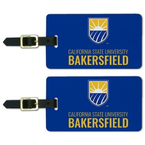 California State University Bakersfield Institutional Logo Luggage ID Tags Suitcase CarryOn Cards  Set of 2 - 1 of 4
