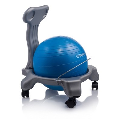 Bintiva Stability Ball Chair, Child, Black/Blue