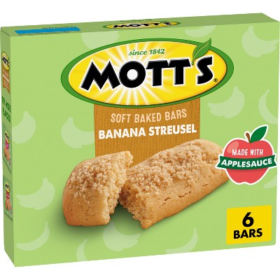 Mott's Soft Baked Banana Steusel Bars - 5.76oz/6ct