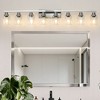 DAKAFUL Modern Bathroom Vanity Light, 4/5/6/8/10-Light Vanity Fixtures with Clear Glass Shade, Reversible Wall Sconces Over Mirror,for Bedroom - 2 of 4
