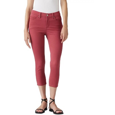 Levis Womens 311 Shaping Skinny Capri Jeans - Earth Red