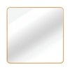 Okak 30/36IN Modern Square Bathroom Mirror with Aluminum Frame, High Reflection Vanity Mirror, Hanging Mirror for Bathroom, Living Room - 4 of 4