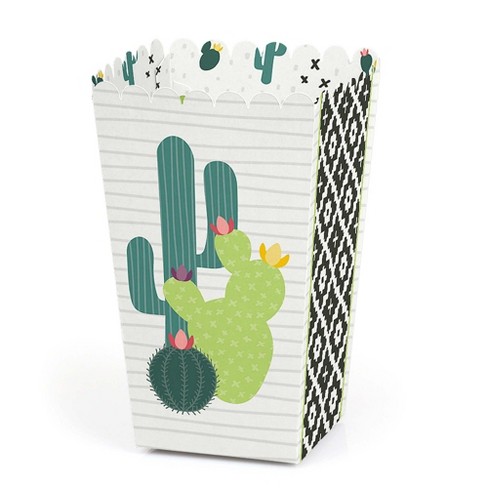 Set of 12 Big Dot of Happiness Prickly Cactus Party Treat Box Party Favors Fiesta Party Goodie Gable Boxes